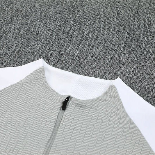 25/26 Tottenham Training Grey Kids Size Tracksuit - Premium Quality Jersey at FootballPrestige.com