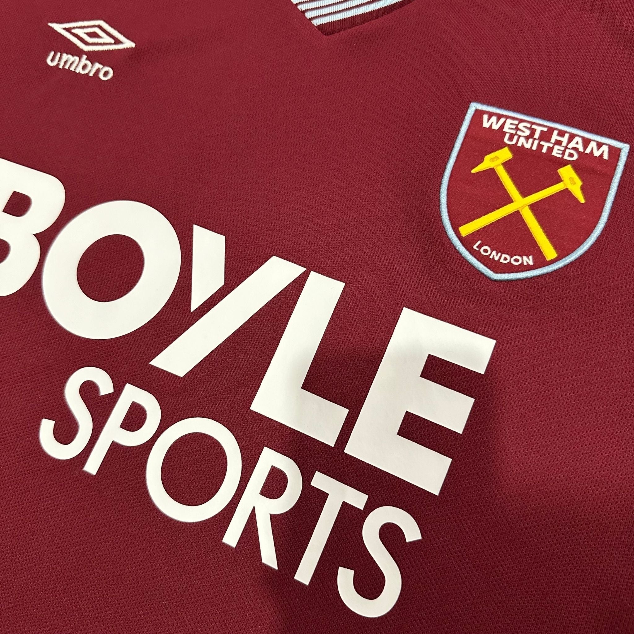 25/26 West Ham United Home Kit from FootballPrestige.shop - Premium Concept kits