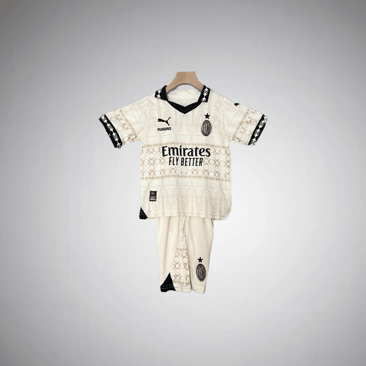 AC Milan "Aristocracy" Kids Size Kit from FootballPrestige.shop - Premium Concept kits