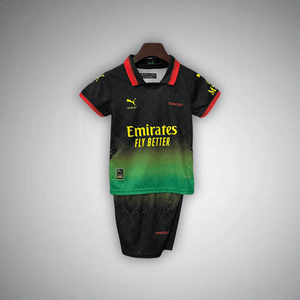 AC Milan x Off - White "Diavoli" Premium Kids Size Kit from FootballPrestige.shop - Premium Concept kits