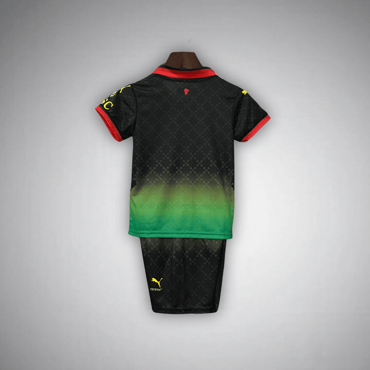 AC Milan x Off - White "Diavoli" Premium Kids Size Kit from FootballPrestige.shop - Premium Concept kits