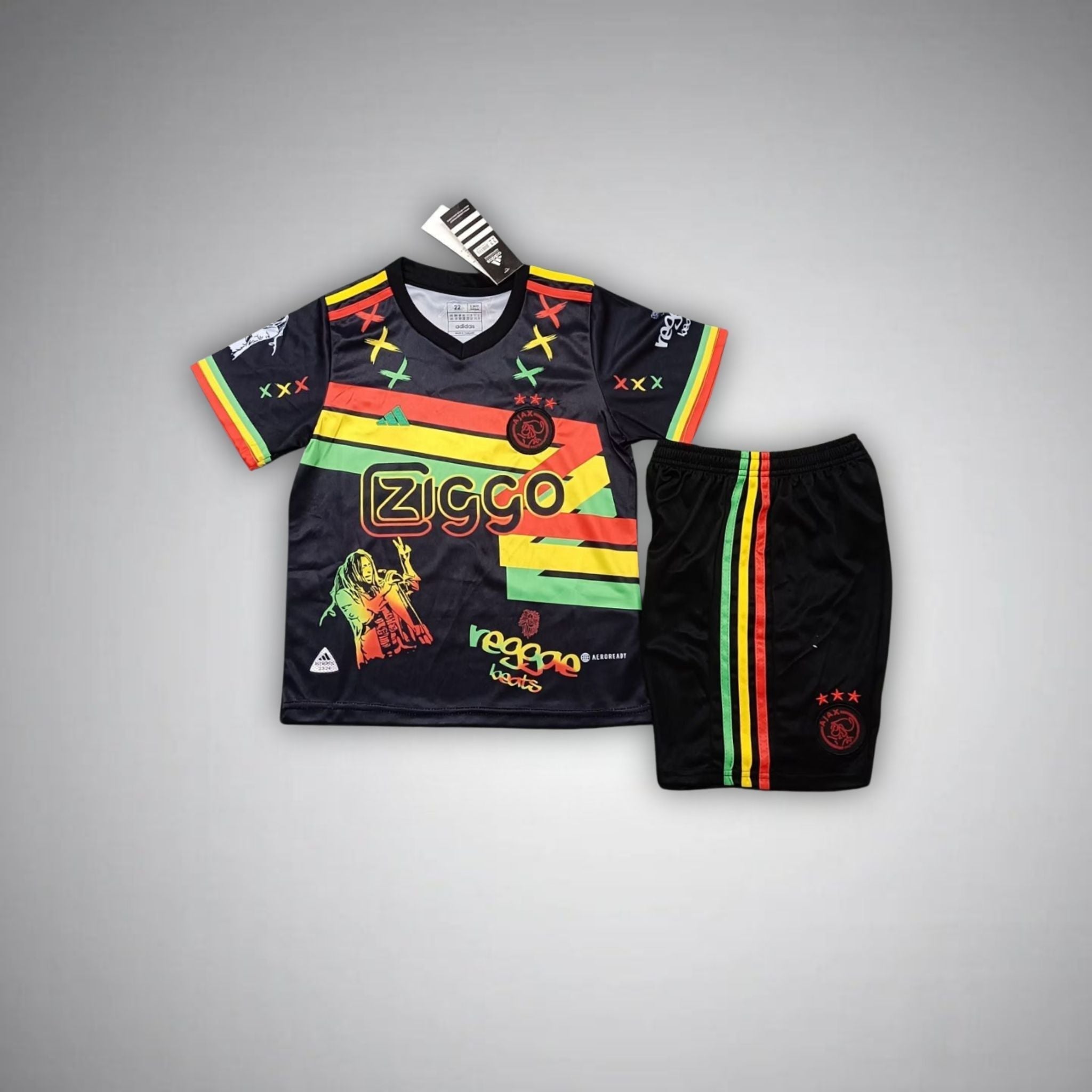 Ajax "Reggaeton" Premium Kids Size Kit from FootballPrestige.shop - Premium Concept kits