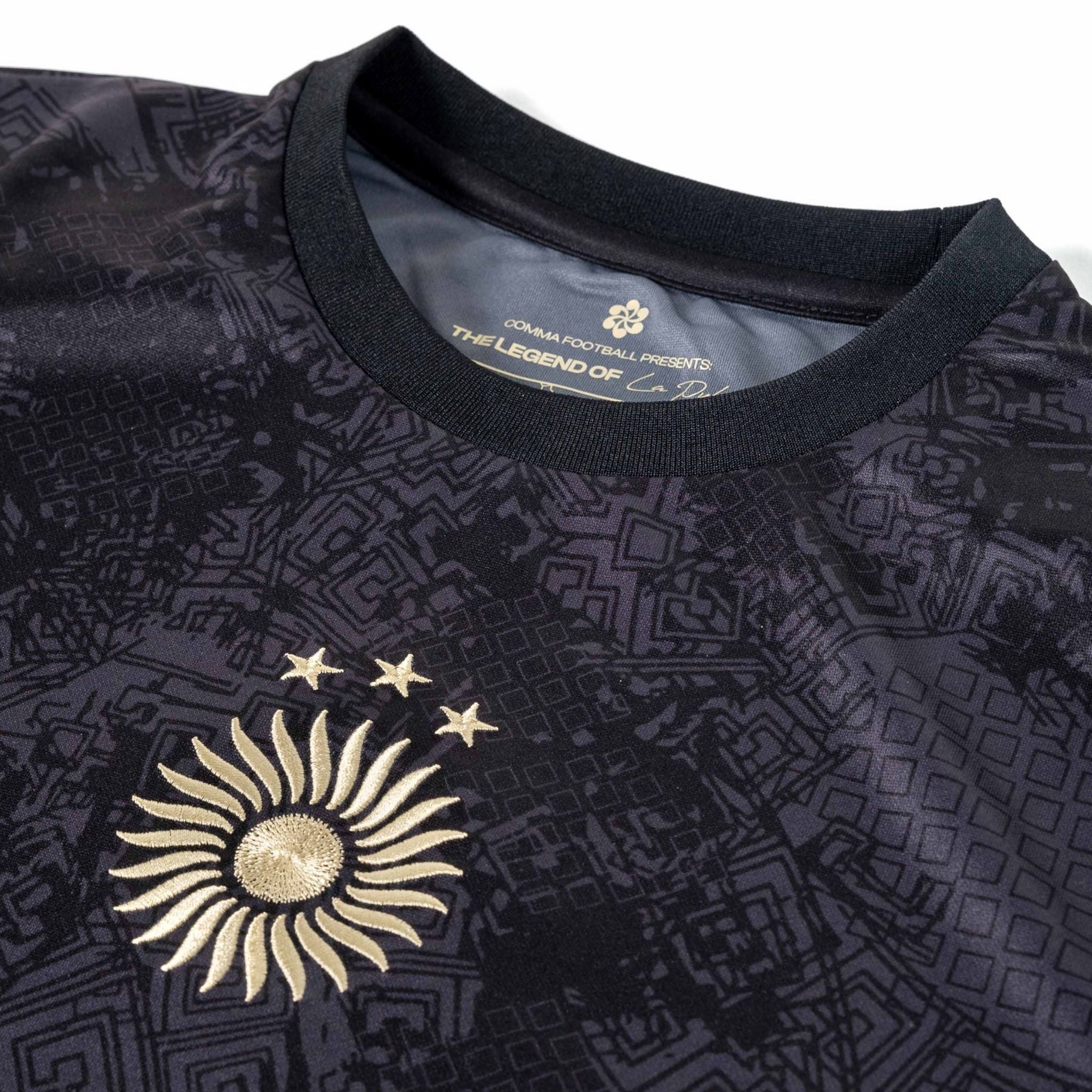 Argentina "La Pulga" Premium Black Kit from FootballPrestige.shop - Premium Concept kits