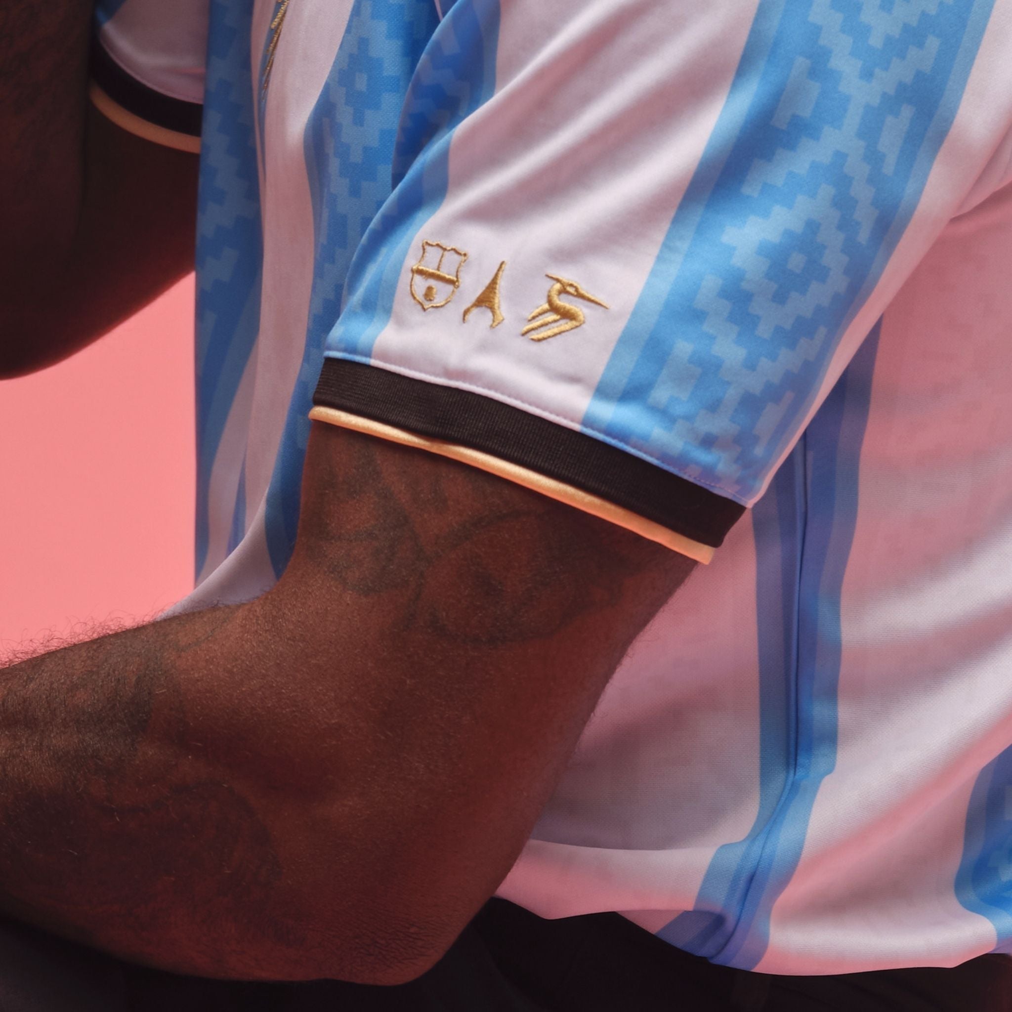 Argentina "La Pulga" Premium White Kit from FootballPrestige.shop - Premium Concept kits