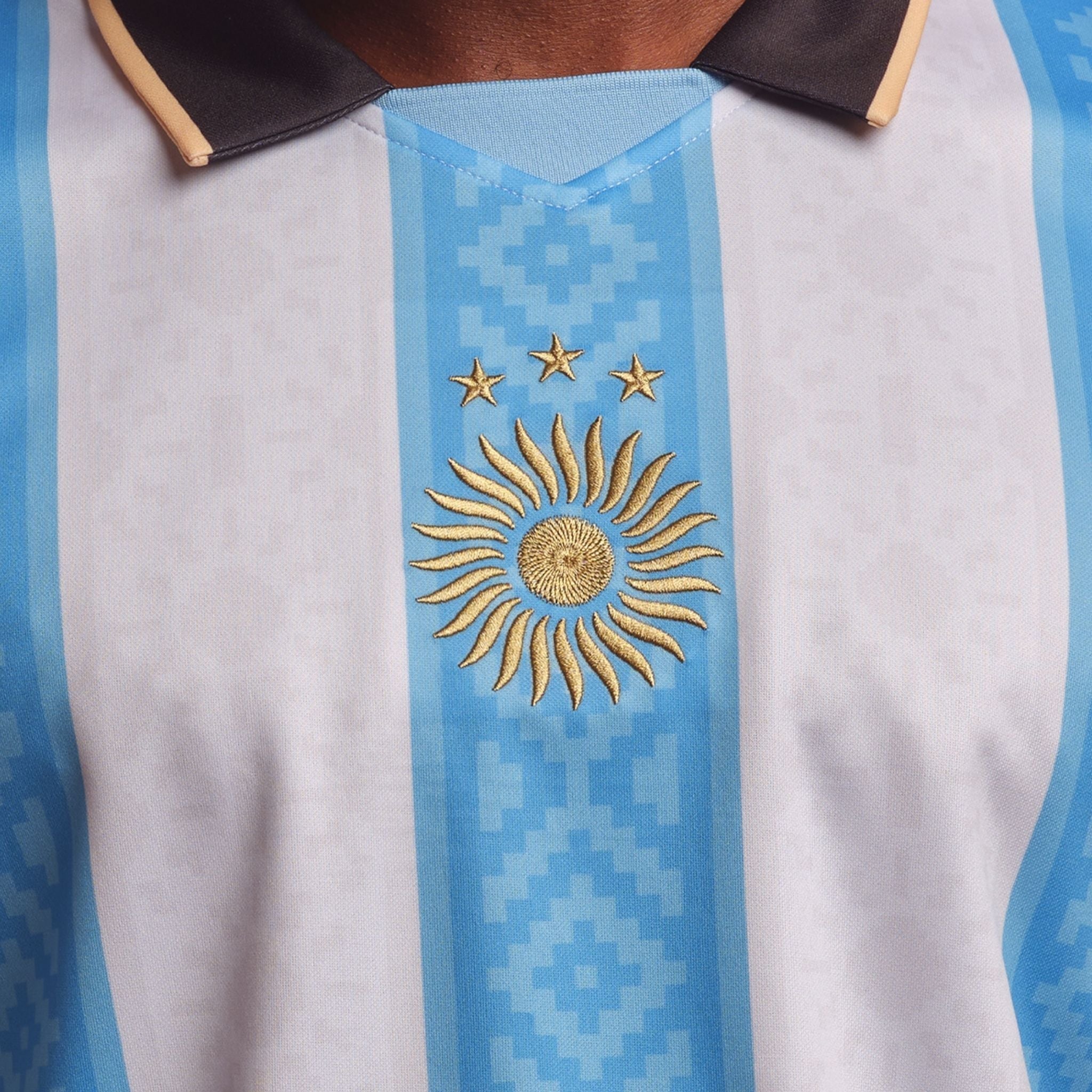Argentina "La Pulga" Premium White Kit from FootballPrestige.shop - Premium Concept kits