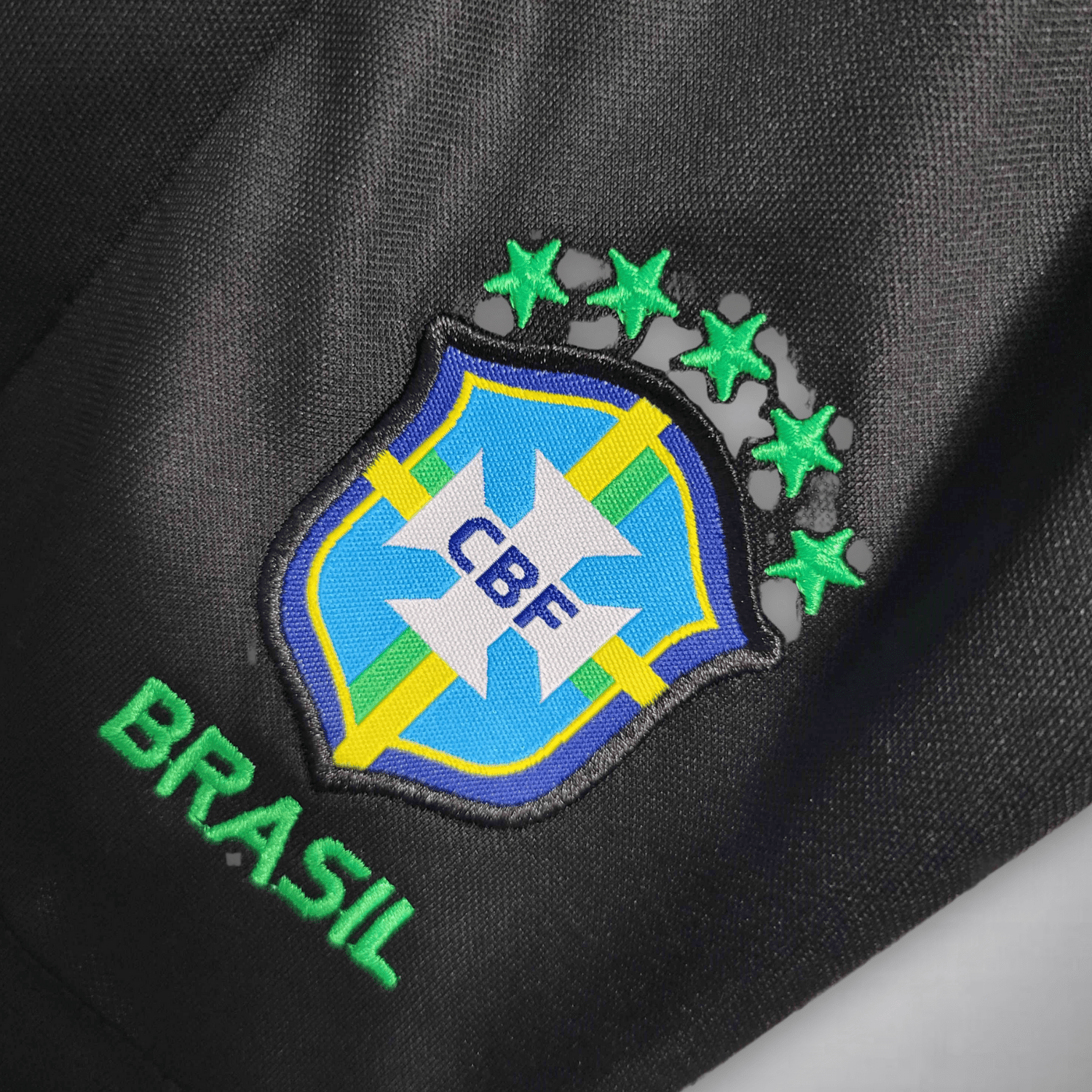 Brazil "Black Leopard" Premium Kids Size Kit from FootballPrestige.shop - Premium Concept kits