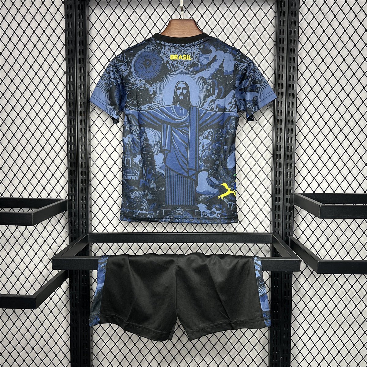 Brazil "Jesus" Premium Blue Kit from FootballPrestige.shop - Premium Concept kits