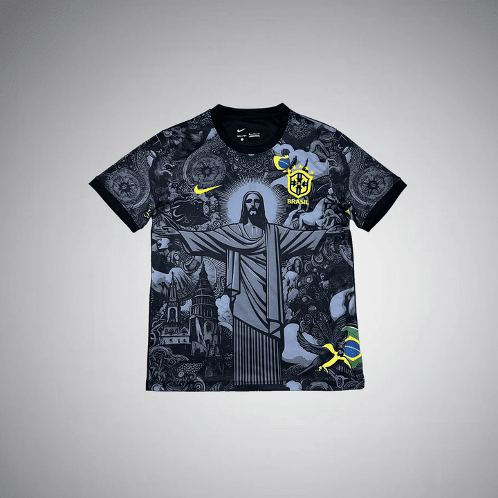 Brazil "Jesus" Premium Kit from FootballPrestige.shop - Premium Concept kits