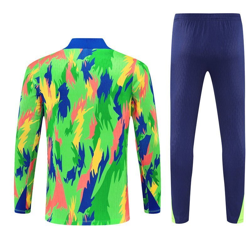 Brazil "Tropical Inferno" Premium Tracksuit from FootballPrestige.shop - Premium Concept kits
