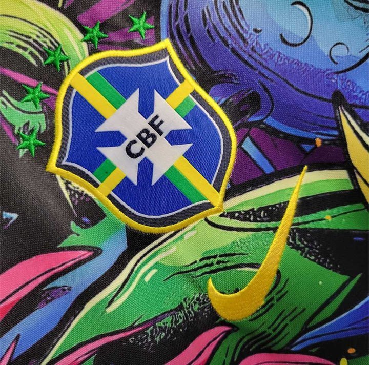 Brazil "Tropical Triumph" Premium Kit from FootballPrestige.shop - Premium Concept kits