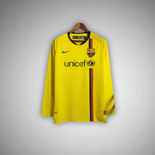 FC Barcelona 2008 - 2009 Long Sleeve Away Kit - Premium Quality Jersey at FootballPrestige.com