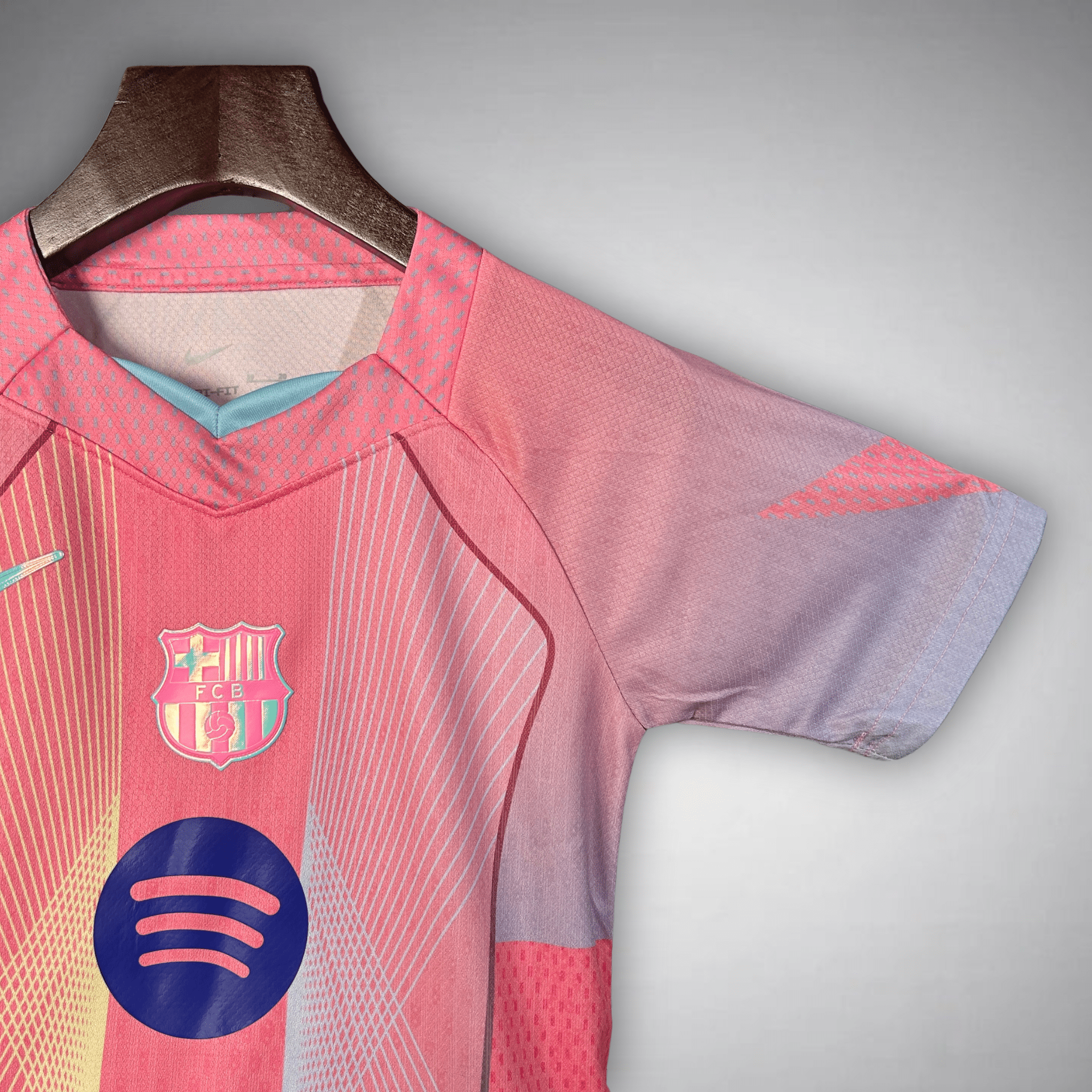 FC Barcelona "Aurora" Premium Kids Size Kit from FootballPrestige.shop - Premium Concept kits