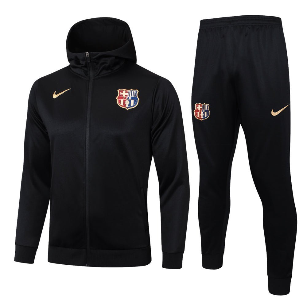 FC Barcelona Black Premium Tracksuit from FootballPrestige.shop - Premium Concept kits