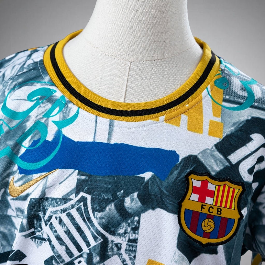 FC Barcelona "Chronicle" Premium Kids Size Kit from FootballPrestige.shop - Premium Concept kits