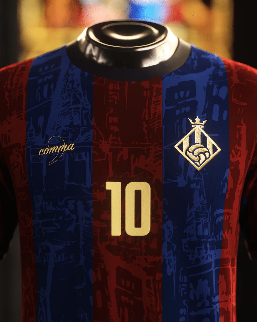 FC Barcelona "La Pulga" Premium Kit from FootballPrestige.shop - Premium Concept kits