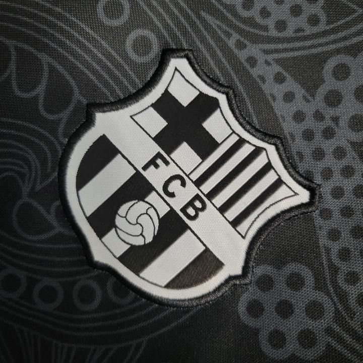 FC Barcelona "Noir Fleur" Premium Kit from FootballPrestige.shop - Premium Concept kits