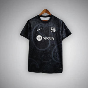 FC Barcelona "Noir Fleur" Premium Kit from FootballPrestige.shop - Premium Concept kits