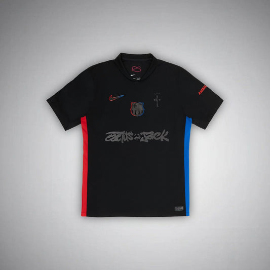 FC Barcelona x Travis Scott Limited Edition Away Kit - Premium Quality Jersey at FootballPrestige.com