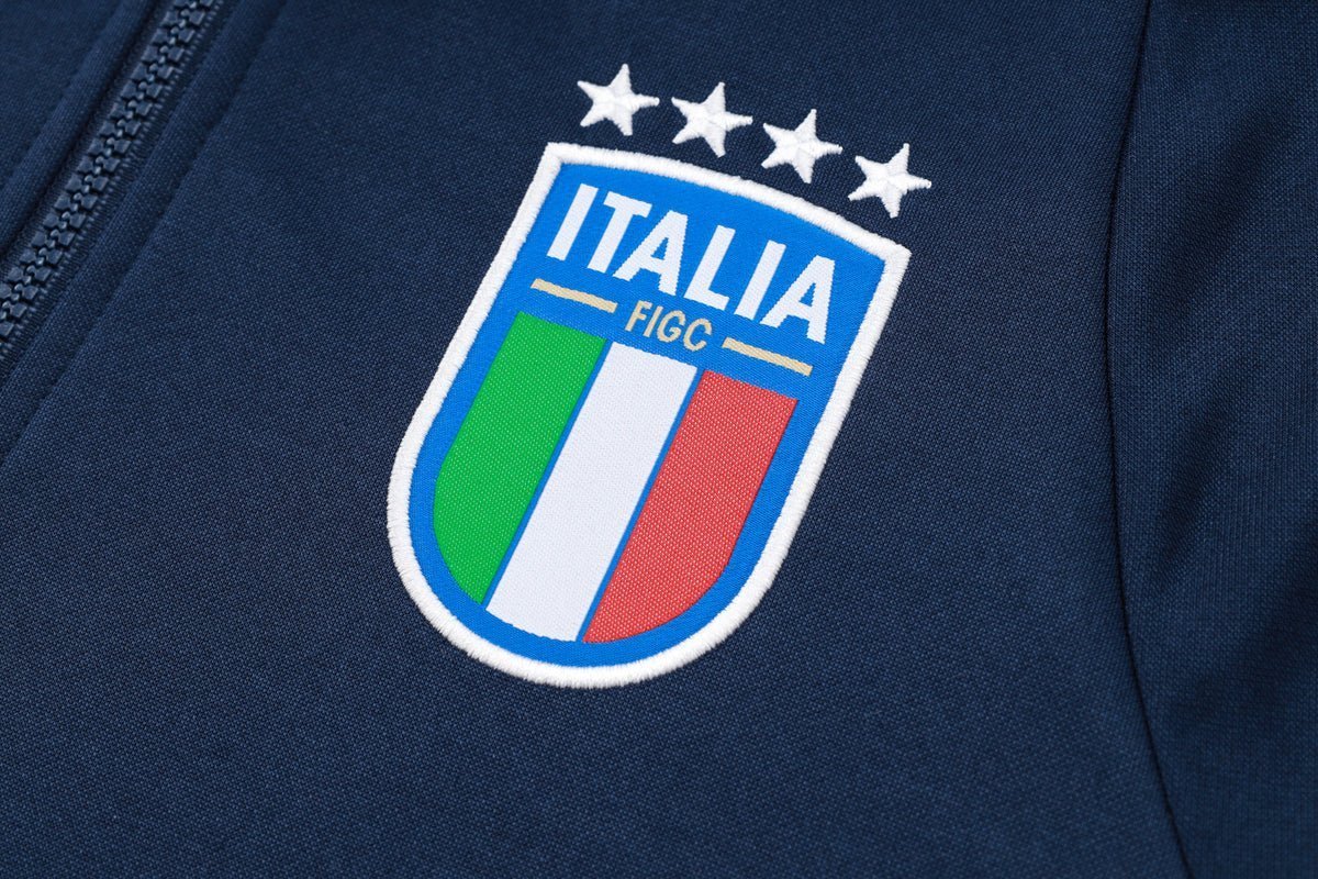 Italy Turquoise and Dark Blue Premium Tracksuit from FootballPrestige.shop - Premium Concept kits