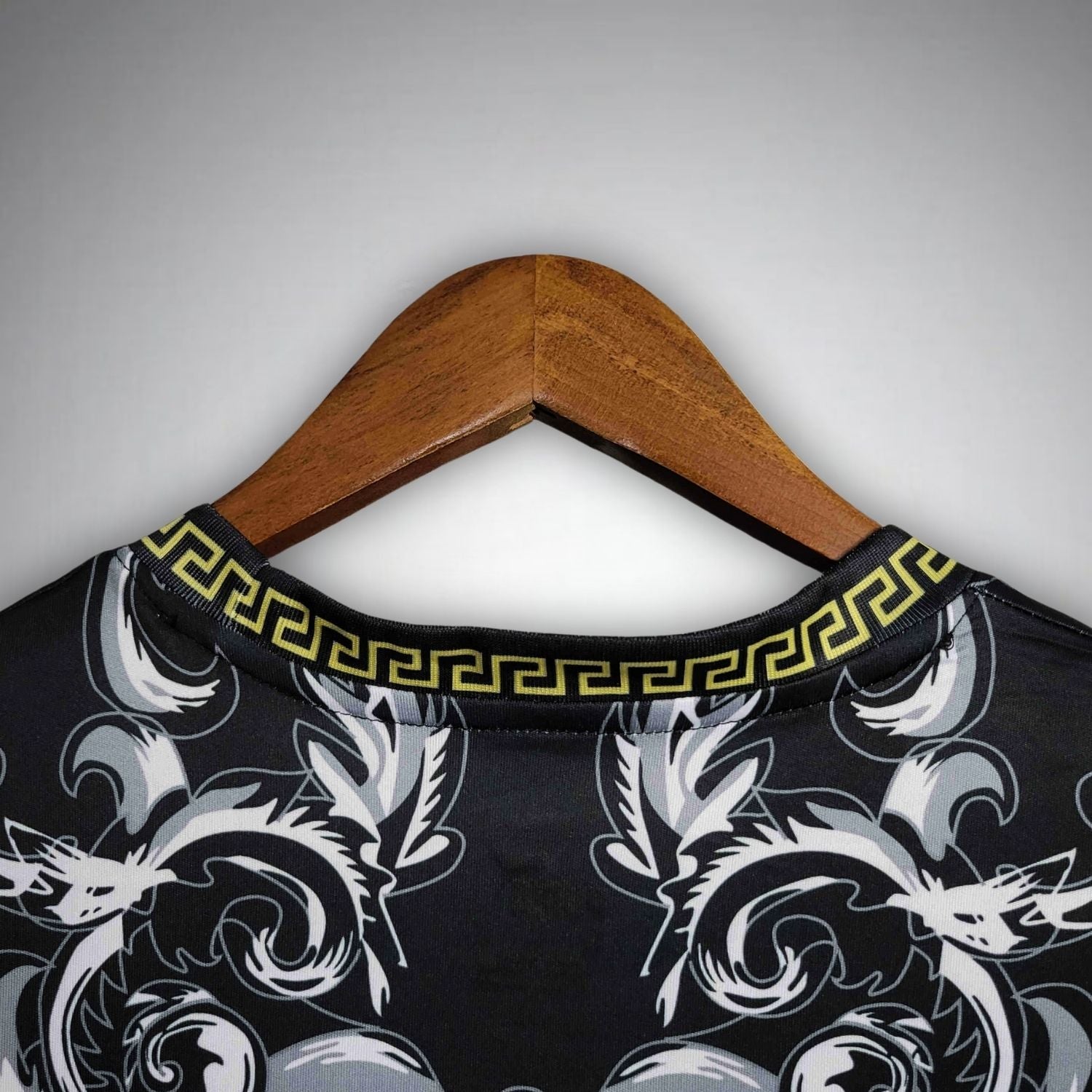 Italy "Versace" Premium Black Kit from FootballPrestige.shop - Premium Concept kits