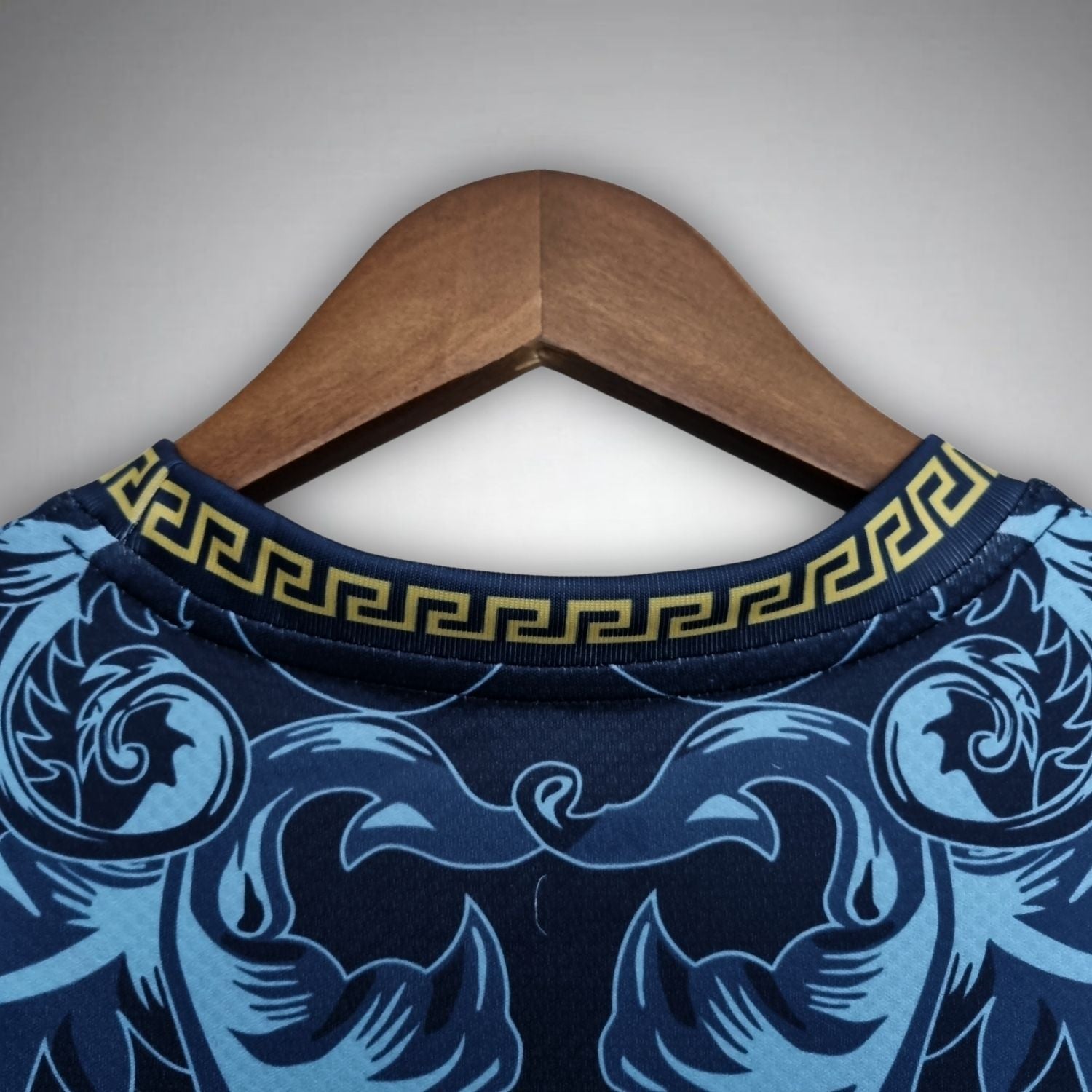 Italy "Versace" Premium Dark Blue Kit from FootballPrestige.shop - Premium Concept kits