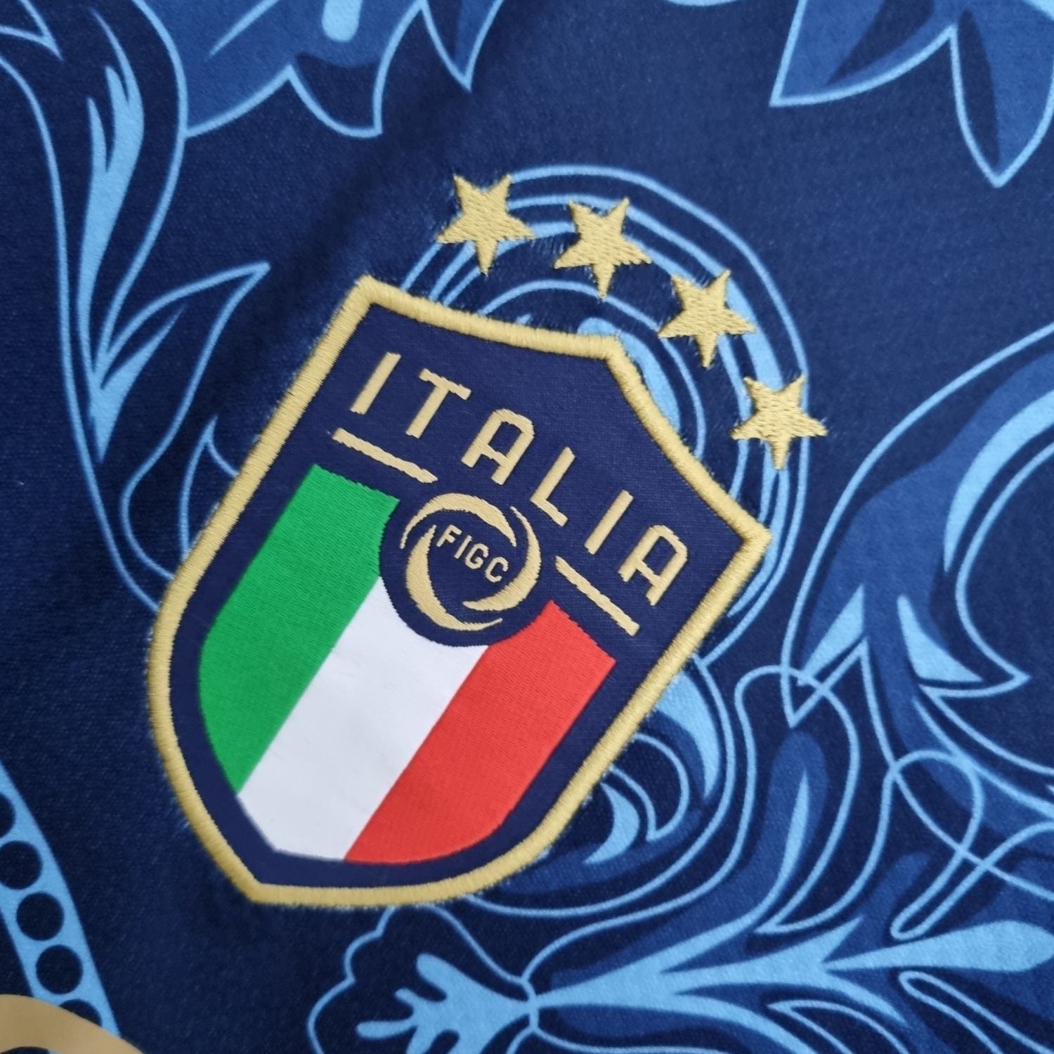 Italy "Versace" Premium Dark Blue Kit from FootballPrestige.shop - Premium Concept kits