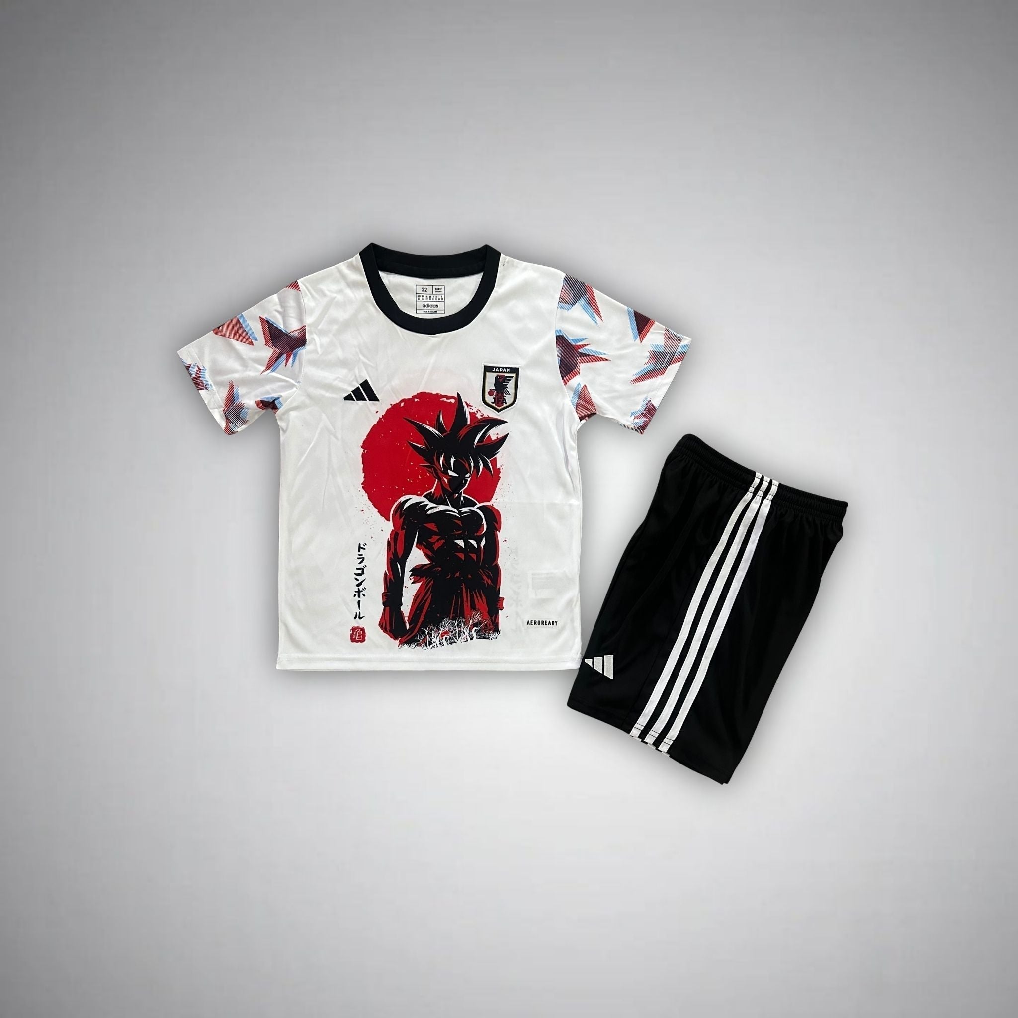Japan "Mini Goku" Premium Kids Size Kit from FootballPrestige.shop - Premium Concept kits