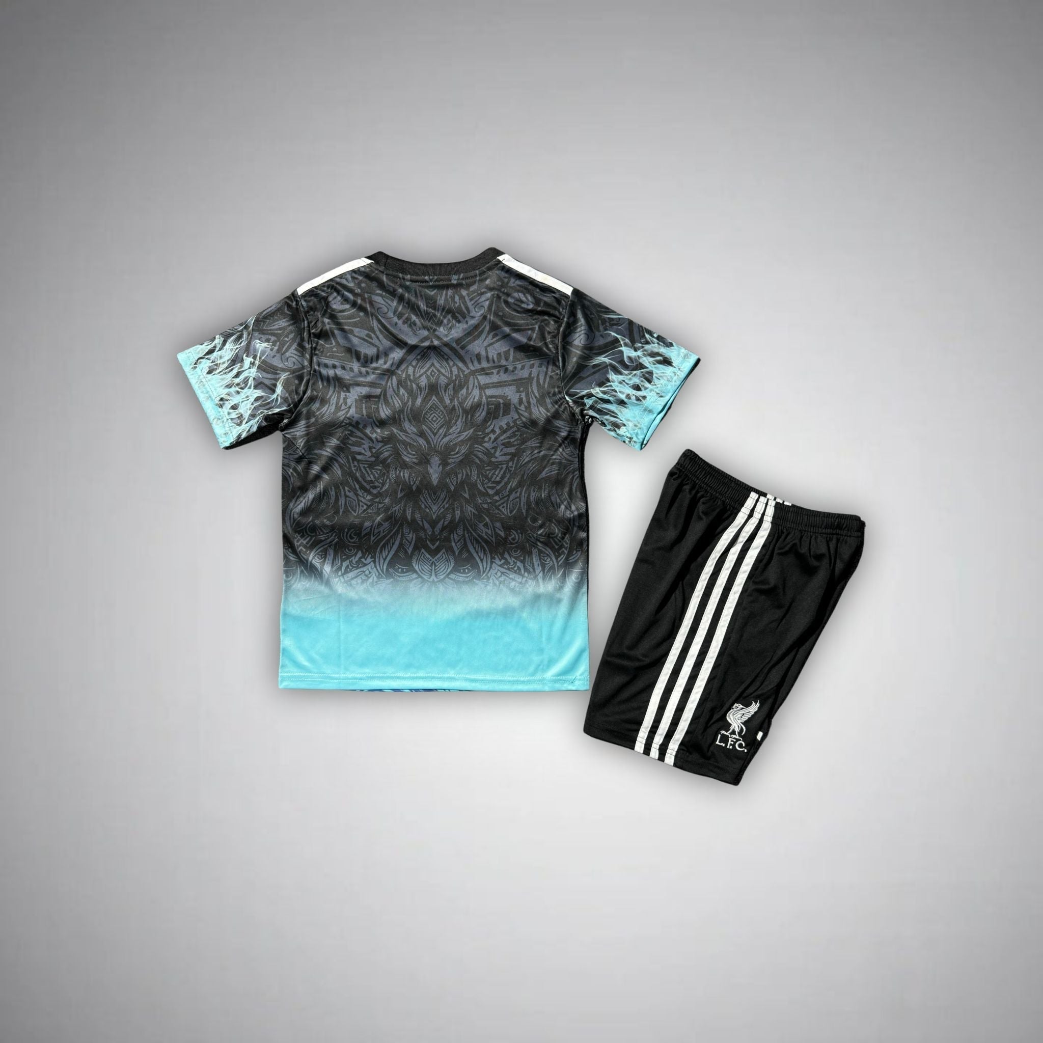 Liverpool "Ocean Phoenix" Premium Kids Size Kit from FootballPrestige.shop - Premium Concept kits