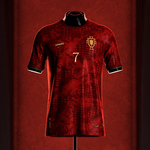 Portugal "The Siu" Premium Red Kit from FootballPrestige.shop - Premium Concept kits