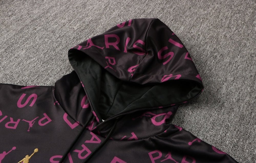 PSG Black and Purple x Gold Premium Tracksuit from FootballPrestige.shop - Premium Concept kits