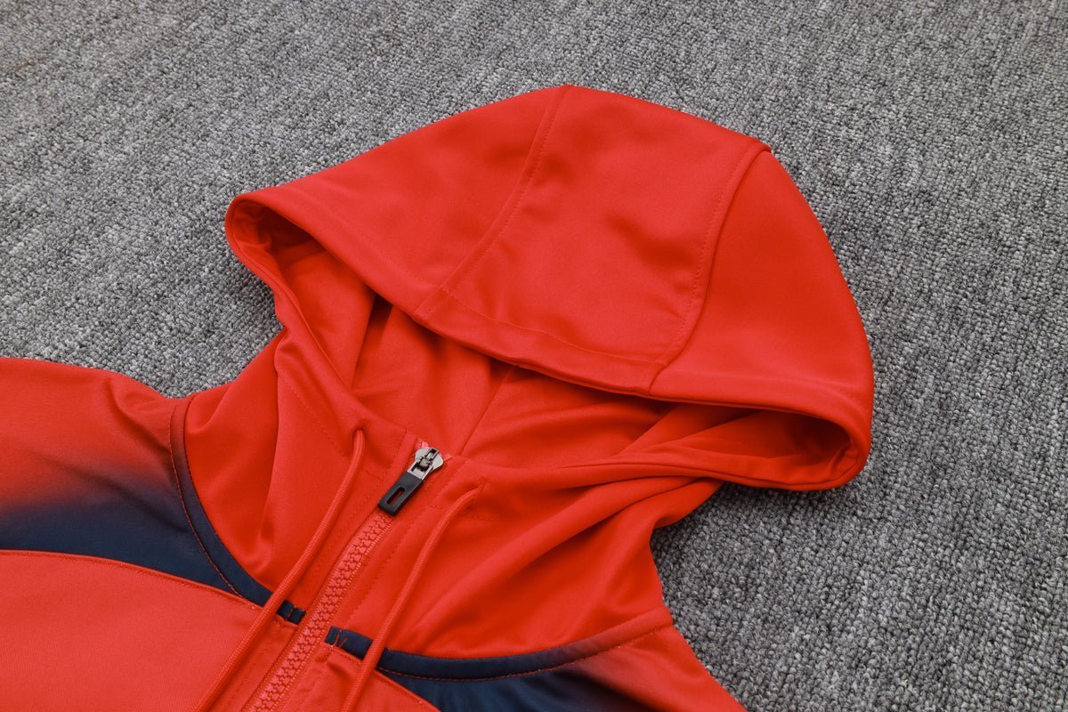 PSG Dark Blue and Red Tracksuit II from FootballPrestige.shop - Premium Concept kits