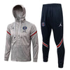 PSG Dark Gray and Blue Premium Tracksuit from FootballPrestige.shop - Premium Concept kits