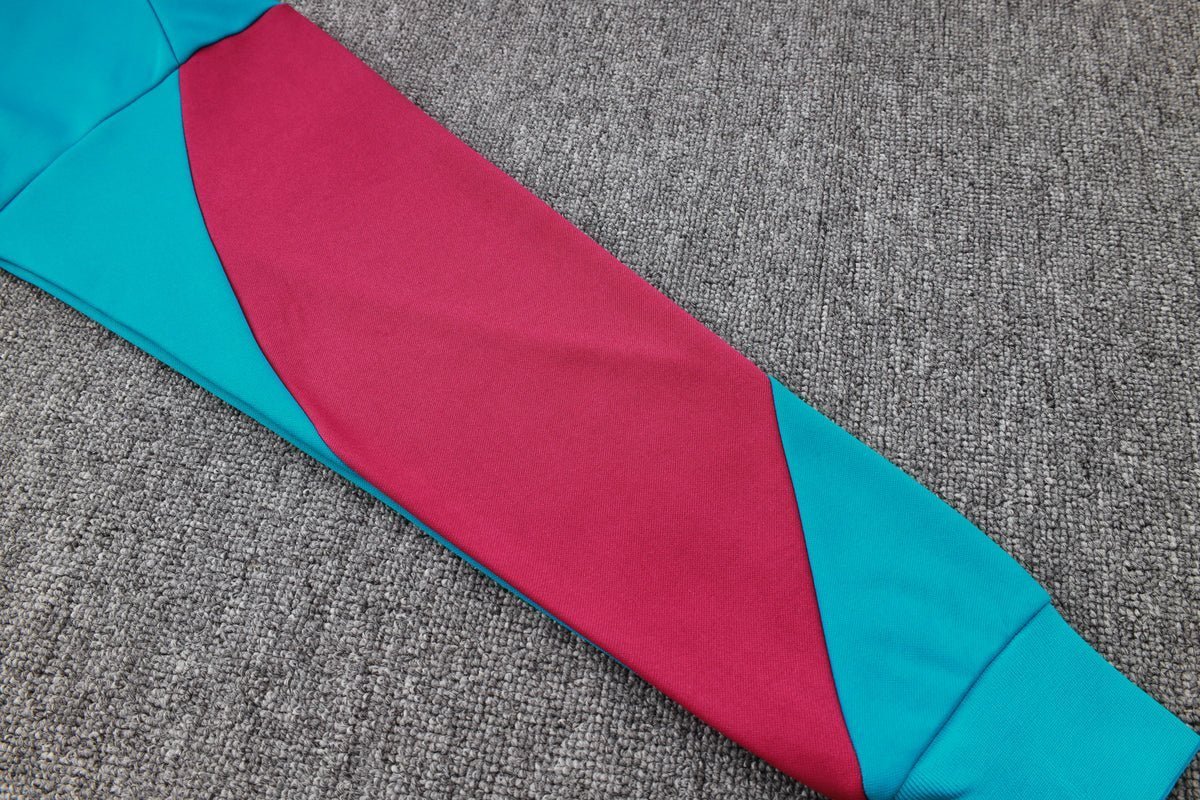 PSG Turquoise and Pink Premium Tracksuit from FootballPrestige.shop - Premium Concept kits