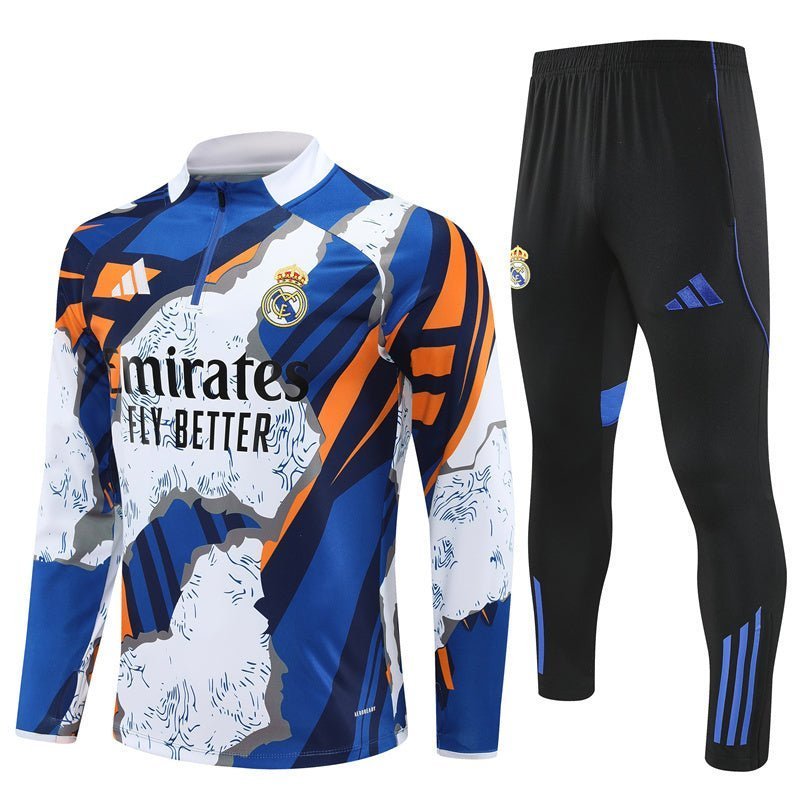 Real Madrid "Azul Reactor" Premium Kids Size Tracksuit from FootballPrestige.shop - Premium Concept kits
