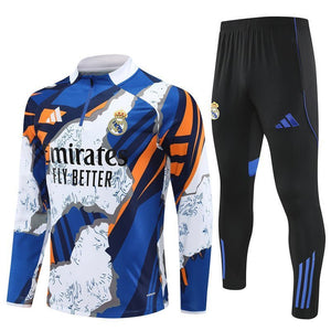 Real Madrid "Azul Reactor" Premium Tracksuit from FootballPrestige.shop - Premium Concept kits