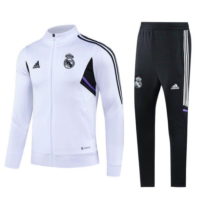 Real Madrid "Blanco Regal" Premium Tracksuit from FootballPrestige.shop - Premium Concept kits