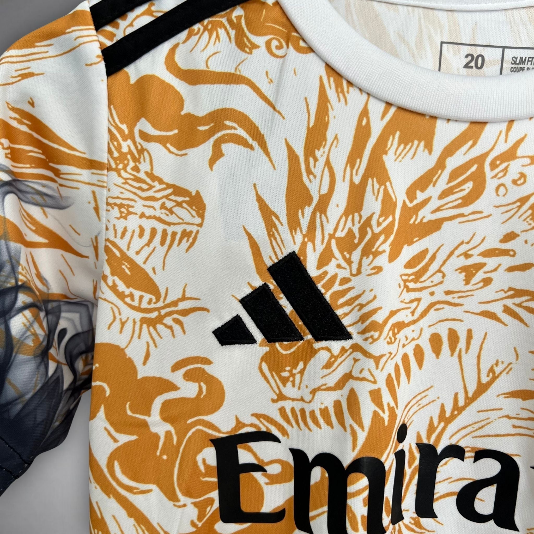 Real Madrid "Draconic Flame" Premium Kids Size Kit from FootballPrestige.shop - Premium Concept kits