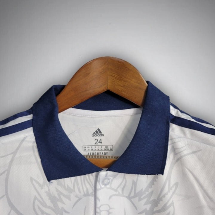 Real Madrid Dragon Blanco Premium Kids Size Kit from FootballPrestige.shop - Premium Concept kits