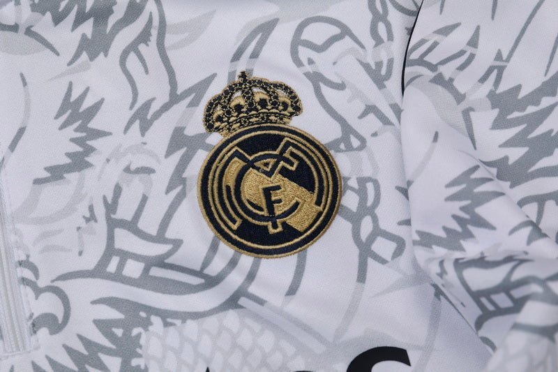 Real Madrid "Dragón Blanco" Premium Tracksuit from FootballPrestige.shop - Premium Concept kits