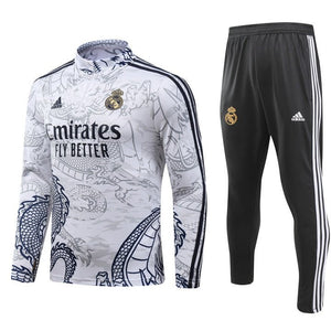 Real Madrid "Dragón Blanco" Premium Tracksuit from FootballPrestige.shop - Premium Concept kits