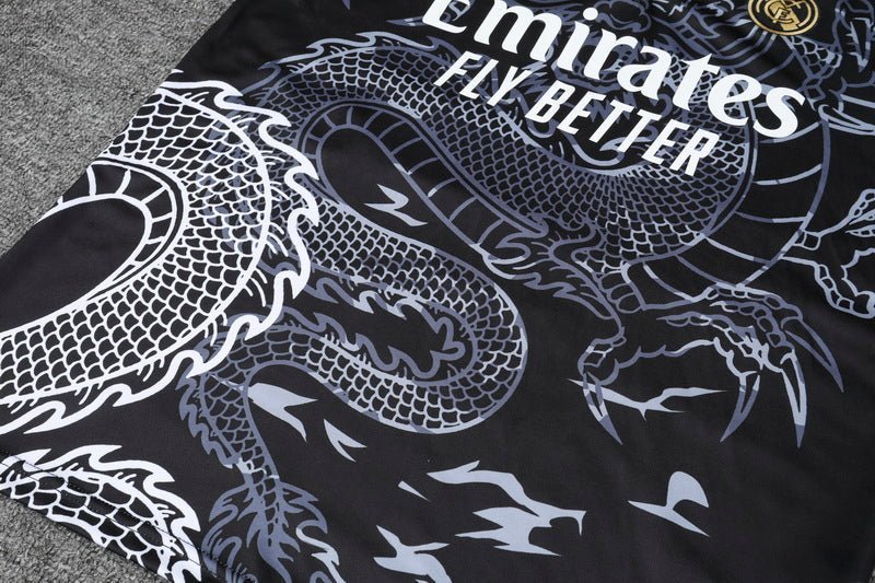 Real Madrid "Dragón Negro" Premium Tracksuit from FootballPrestige.shop - Premium Concept kits