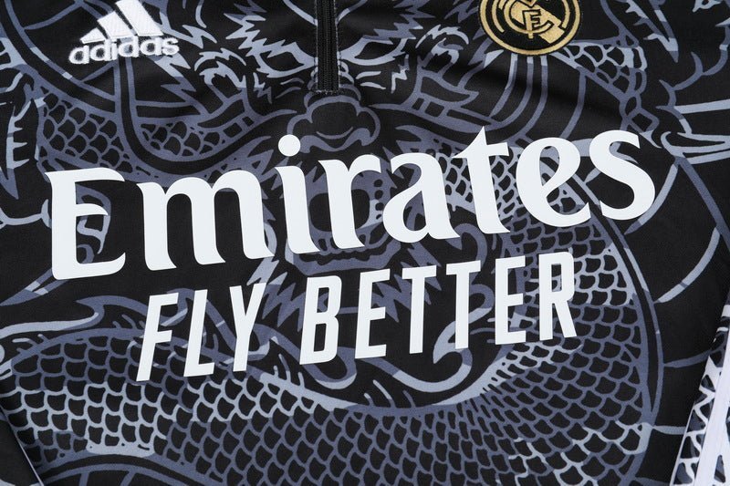 Real Madrid "Dragón Negro" Premium Tracksuit from FootballPrestige.shop - Premium Concept kits