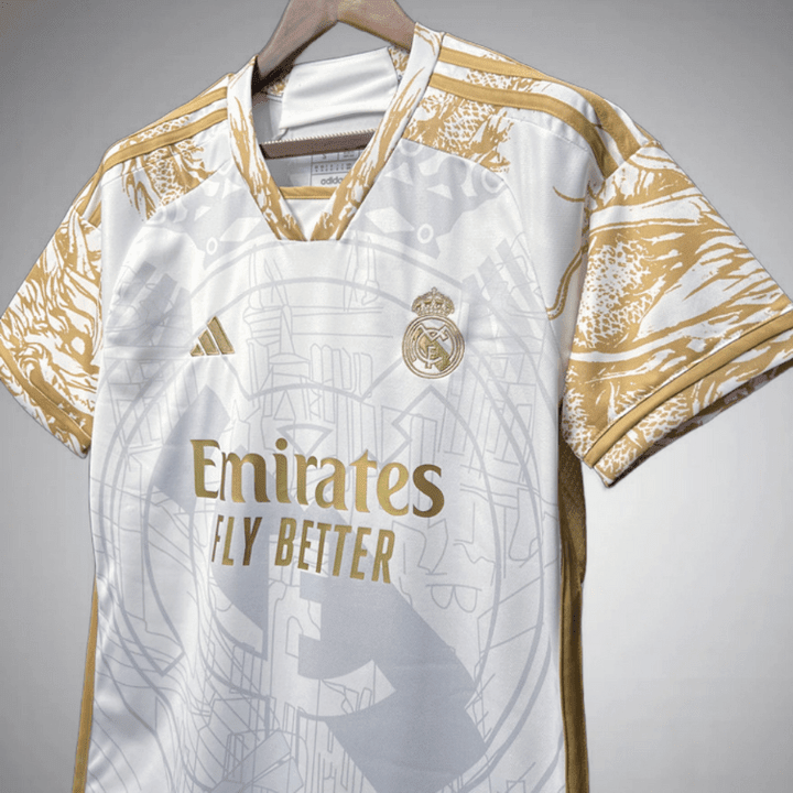 Real Madrid "Golden Dynasty" Premium Kit from FootballPrestige.shop - Premium Concept kits