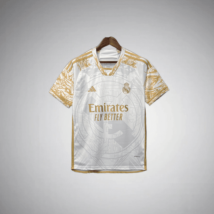 Real Madrid "Golden Dynasty" Premium Kit from FootballPrestige.shop - Premium Concept kits
