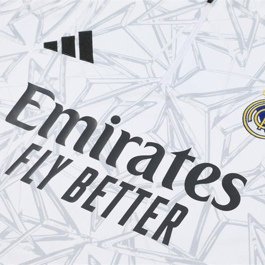 Real Madrid "White Armor" Premium Tracksuit from FootballPrestige.shop - Premium Concept kits