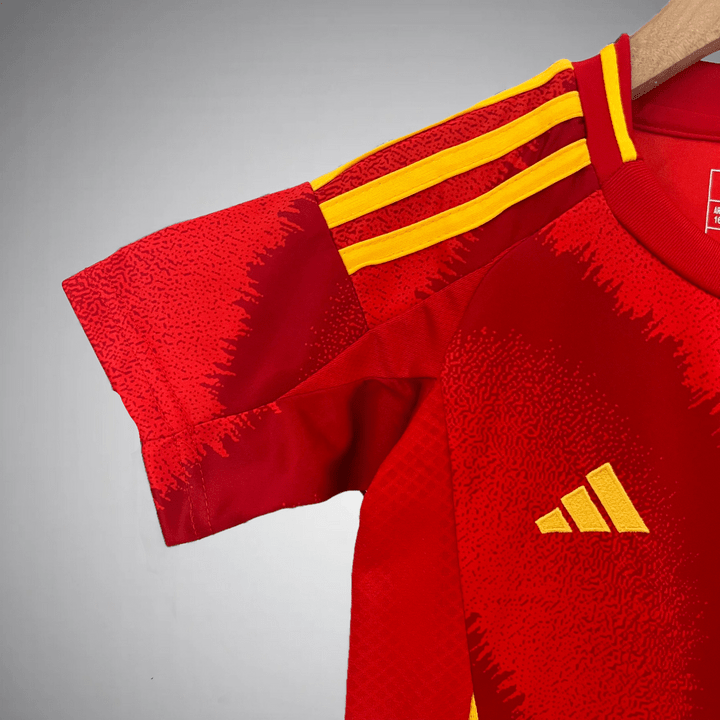 Spain 2024 Home Kids Size Kit - Premium Quality Jersey at FootballPrestige.com