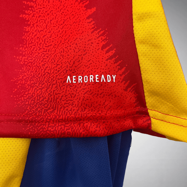 Spain 2024 Home Kids Size Kit from FootballPrestige.shop - Premium Concept kits